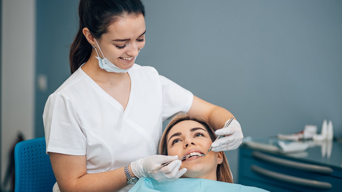 Dental Exams - Patient having exam