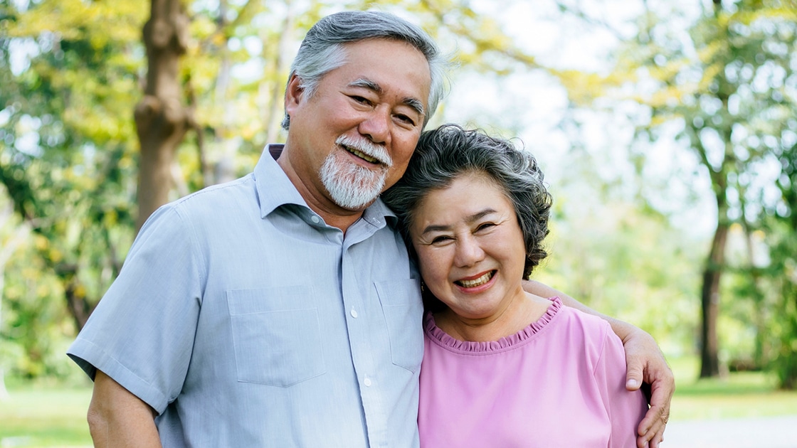 Grandparents Smiling Photo